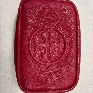 Tory Burch Cherry Red Leather Cross Body Bag